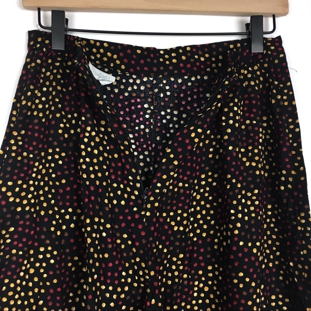 VINTAGE Mom Shorts Ultra High Waist Black Dots Retro 80s 90s Chic Black Size 9 - Picture 6 of 8